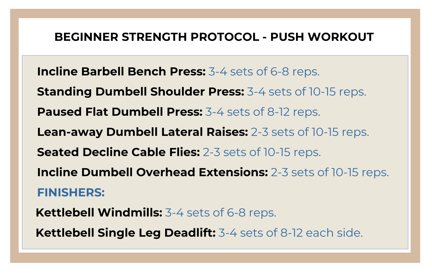 push strength protocol for beginners